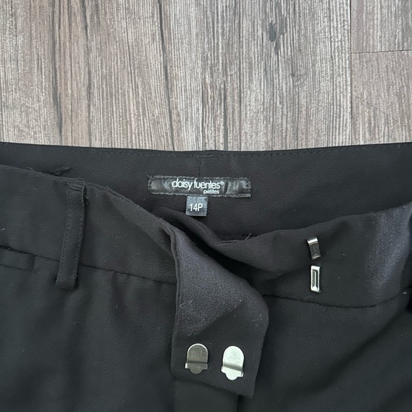 Daisy Fuentes- black work pants (petite) - Picture 4 of 5